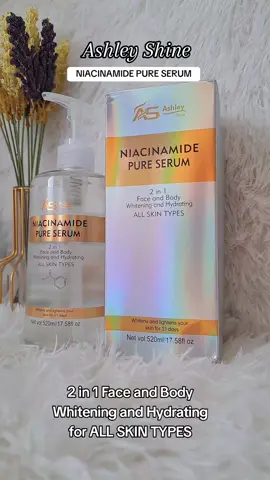 Ashley Shine NIACINAMIDE Pure Serum Face and Body Moisturizes Whitening Skin 520ml #serumlotion #niacinamideserum #lotion #ashleyshine 