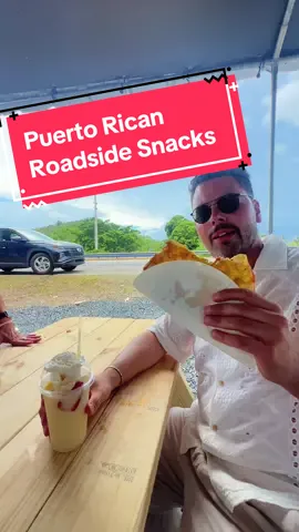 Grabbing a roadside snack in Puerto Rico is a very common practice. You’ll find these food kiosks all across the island and often find fried snacks such as Bacalaito (Fried Codfish) and Piña Coladas. The concept of hopping between different outdoor food kiosks and other eateries is called “Chinchorreando”. It’s a common pastime for many Puerto Ricans. 🇵🇷 #boricuasbelike #puertoricotiktok 