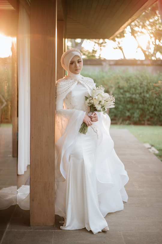 satu gaun tp looks akad & resepsi bener2 beda bgt!😍💖