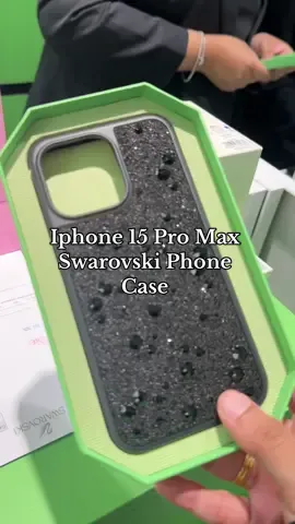 New phone case for the new phone. Sis love it bling ✨ #fyp #fyppppppppppppppppppppppp #tiktoksg #swarovski #iphone15promax #swarovskiphonecase 