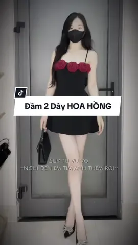 (BÔNG MỚI) Đầm 2 Dây HOA HỒNG ĐỎ HOA HỒNG ĐEN vải umi dáng A ngắn váy nữ màu đen Xuân Mai shop #dam2dayhoahong #dam2dayhoahongdo #damdanga #damtondang #tuelinh🎀 #trending #xuhuong #viral #damhoahong #xuanmaishop 