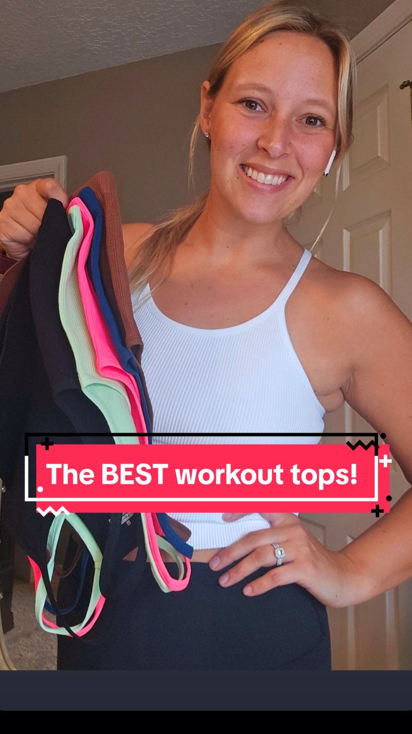 I love these workout tops!! you don't need a bra, they're stretchy and come in a pack of 6 for less than $27!! that's the cheapest I've ever seen them so get them before they raise the price again! They have a lot of different color choices too!!  #TikTokShop  #creatorsearchinsights  #sportsbras #favoritebras #workouttops #womenworkoutclothes #caloriedeficit  #weightloss  #workout #viral  #health  #Fitness #fashiontiktok  #fashion  #clothes #dealsforyoudays  #backtoschooloutfit  #womenstops #deals #foryou #contentcreator  #cutefinds #sportstiktok  #FitTok 