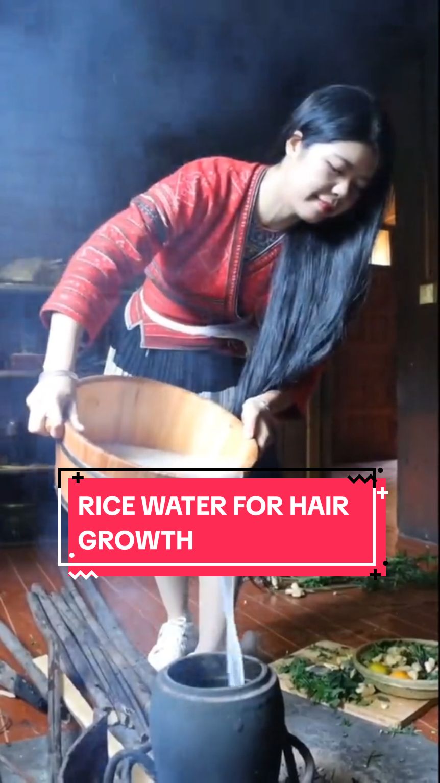 Fermented rice water for hair growth #hair #hairgrowth #hairloss #fermentedricewater #hairspray  #ricewater #naturalremedy 