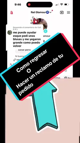 Respuesta a @Gali  D A z  COMO REGRESAR TU PEDIDO #TIKTOKSHOP #pedidodenamoro #pedido #equivocado #fypage 