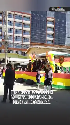 Inician los desfiles cívicos en la zona sur de La Paz en conmemoración del Día de la Independencia de Bolivia 🇧🇴, que se celebra el 6 de agosto.  Estas actividades marcan el inicio de las celebraciones patrias en diferentes regiones del Bolivia.  #IndependenciaBolivia #DesfileCívico #LaPaz #6deagosto #RedPatriaNuevaOficial1 