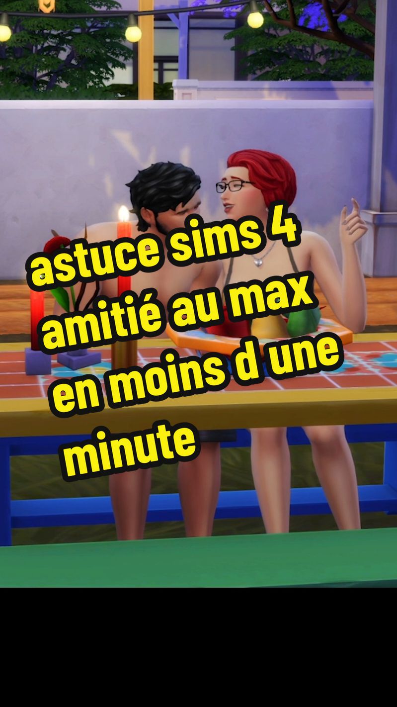 une astuce sims 4 pour augmenter ton amitié et ton amour au maximum en quelques minutes, une petite pépite #sims #sims4 #astucesims4 