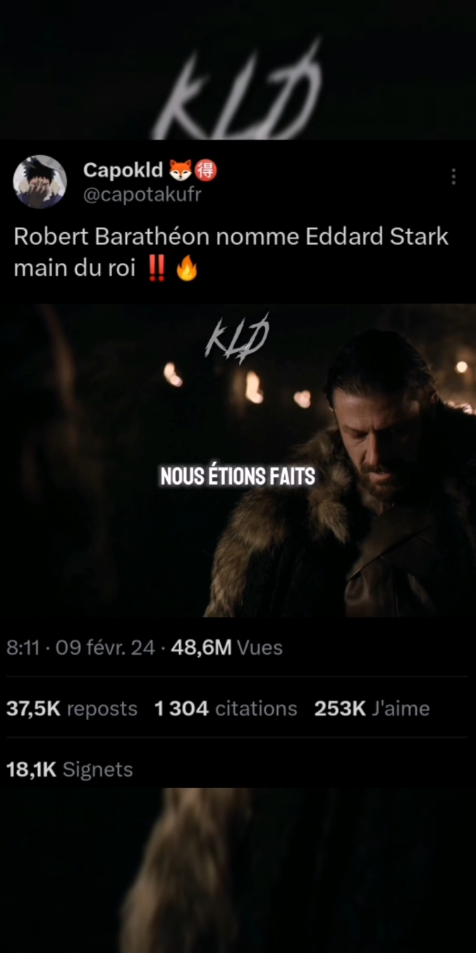 #got #gameofthrones #netflix #fyp #foryoupage #pourtoi #eddardstark 