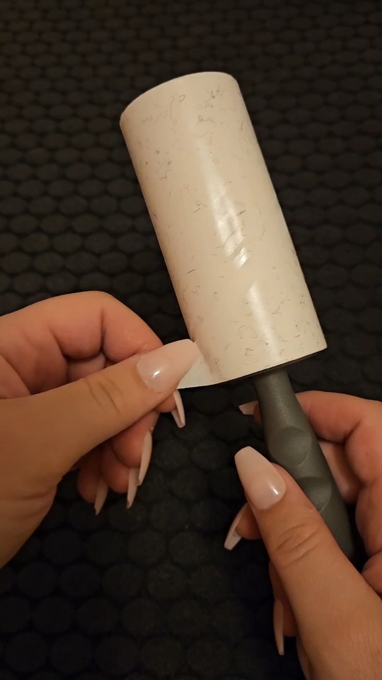 ASMR | Lint Roller 💯 tingles  #asmr #lintroller #stickysounds #sticky 