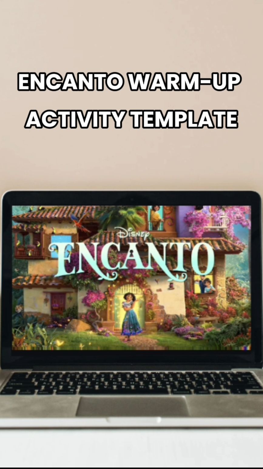 ENCANTO WARM-UP ACTIVITY TEMPLATE ☘️💻 Bring the magic of Encanto into your classroom with this unique warm-up activity that encourages self-reflection and sparks meaningful conversations. ✨️ This activity is perfect for building a positive classroom culture and fostering a sense of community among your students. It promotes emotional intelligence by encouraging students to explore their feelings, aspirations, and self-perceptions. By using questions inspired by beloved Encanto characters, you can capture your students' attention and make learning fun and engaging.  Start your lessons with a smile and bring the magic of Disney to your classroom! 💞 #encanto #disney #class #classroom #warmup #activity #interactive #edit #teacher #explore #motivate #learningisfun #learn #loveoflearning #classroommanagement #foryou #presentation #fyp #backtoschool #teachersoftiktok #fun #attention #engaging #inspiration #empowerment #build #students #lesson #engagement 