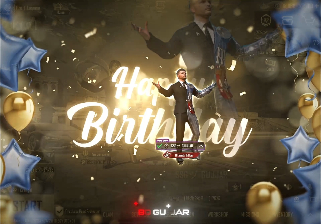 HBD Gujjar Sahb 🎂 @SSG GUJJAR YT #foryoupage #viralvideo #pubgedits #hbd #happybirthday #pubgmobile #viral #goviral #proclan #proluqmangaming @PRO LUQMAN @Aadi... Ch ⚡️ @SALMAN @Pro Ronaldo @Heraw @👑Qadar_Khan👑 @SAITH SOHAL @ProHulkGaming @prohoneyyt0 @|Màñsóór Bháî| 