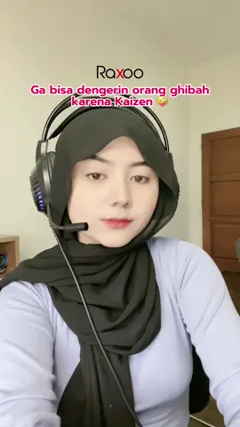 Kaizen lengkap banget lho fitur-fiturnya, salah satunya Stereo Sound yang bikin bahkan suara ghibah ga kedengeran! 🤪🤭. #promoguncang88  #headphonegaming #gaminggear #gamingindonesia #raxooofficialstore 