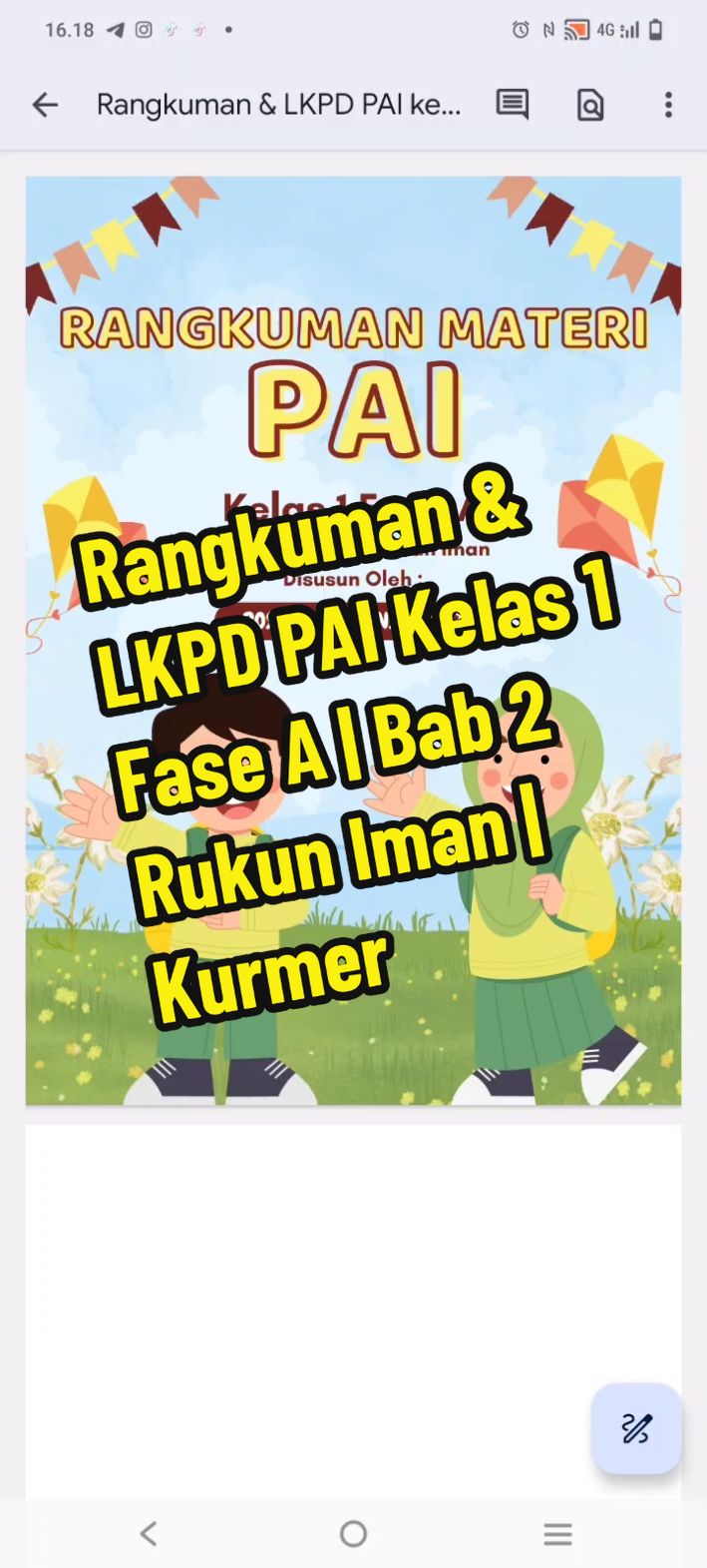 Rangkuman materi PAI Kelas 1 Fase A | Bab 2 Rukun Iman | Semester 1 | Kurmer #materiagama #materiagamaislam #materipai #materipaikelas1 #materipaikelas1 #materipaikelas1sd #rukuniman #rukunimanada6 #rukunimanada6laguanakanak #rukunimandanislam #rukunimankesatu #rukunimankedua #rukunimanketiga #rukunimankeempat #rukunimankelima #rukunimankeenam 