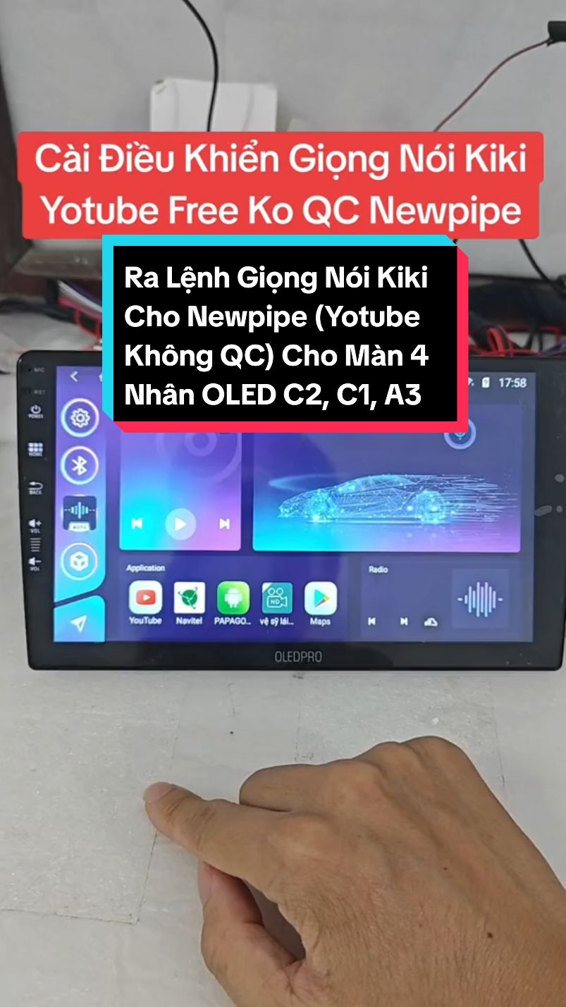 Cài Điều Khiển Giọng Nói Kiki Yotube Free Ko QC Newpipe #manhinhandroid #manhinhoto #youtube 