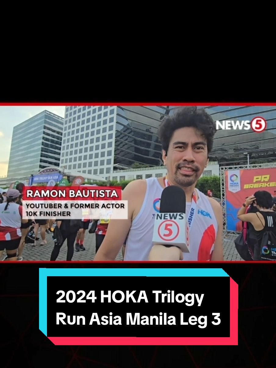 #N5DOriginals | Mahigit 10,000 runners mula sa ibat-ibang lugar sa bansa ang nakilahok sa Leg 3 ng 2024 #HOKA Trilogy Run Asia Manila sa SM Mall of Asia complex sa Pasay City ngayong Linggo, August 4. #News5 | via Nicole Ann Teotico #NewsPH #SocialNewsPH 