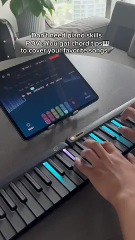 🎹You got chord tips to cover your favorite songs without piano skills! #popupiano #popumusic #cover #coversong #vocals #singing #musiclover #singingpartner #vocalpartner #fyp 