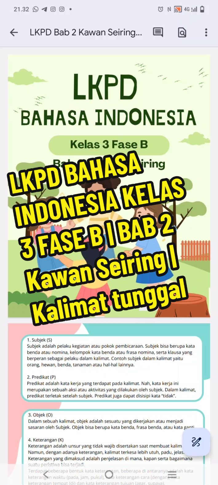 LKPD Kelas 3 | Bahasa Indonesia | Kawan Seiring | Kalimat Tunggal  #lkpd #materibahasaindonesia #materikelas3 #kurmer #kurmerdeka #kurmerkelas3  #kurikulummerdeka #merdekabelajar #bahasaindonesiakelas3  #bindokelas3sd #bab1kurmer #kalimattunggal  #tandabaca #tandatitik #tandakoma #tandaseru #tandatanya  #hurufkapital  #kapital  #kalimattandatitik #kalimattandakoma #kalimatseru #kalimattanya  #anaksd #anakmurid #muridsd #guru #gurumuda #gurusd 