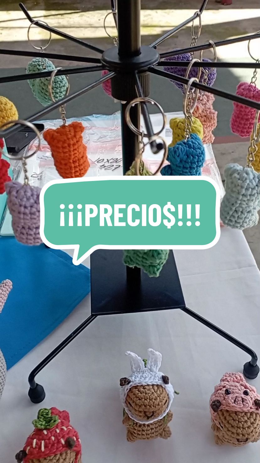 Respuesta a @carolina_alfaro_22 #capibaras #patitos #michi #amigurumis #crochet #amigurumiscrochet #tejido #llaveros #compra #venta #bazarartesanal #bazar #feria #bananastejedoras  🍌