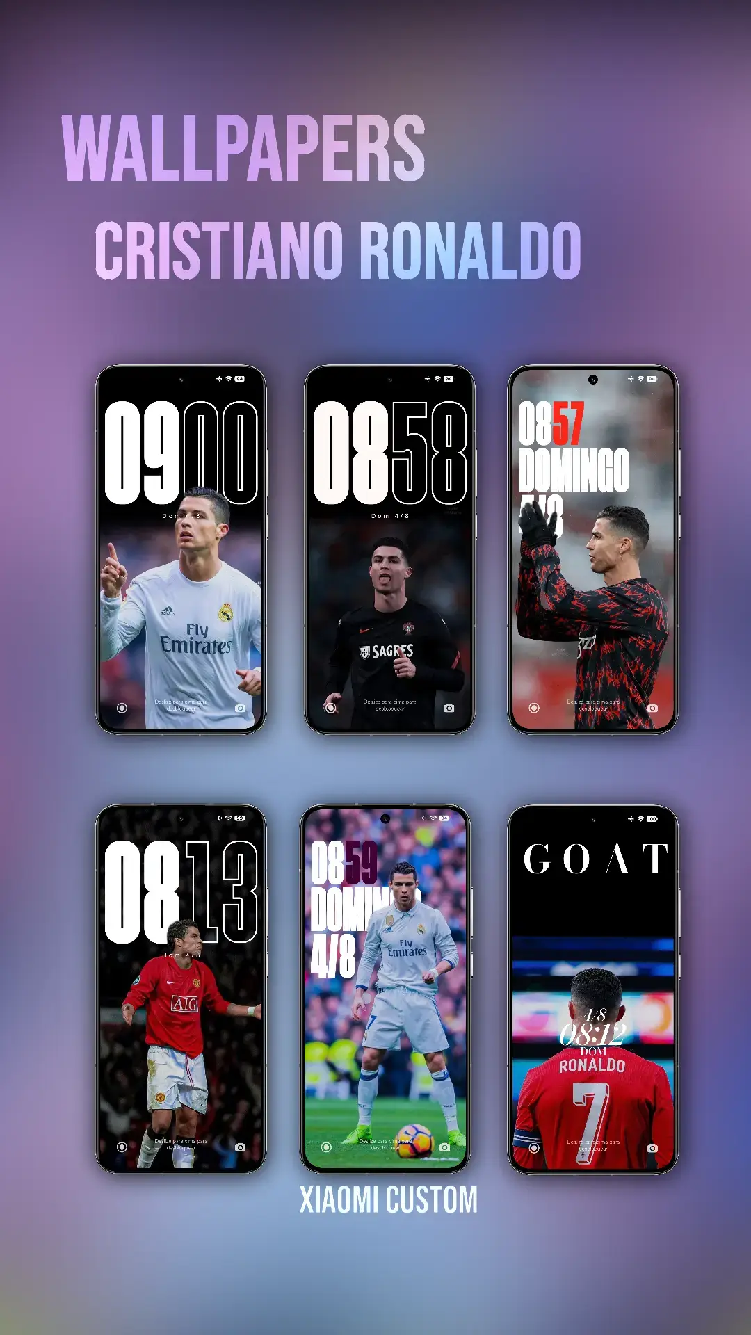 #wallpaper #teladebloqueio #lockscreen #cristianoronaldo #cr7 #xiaomi 