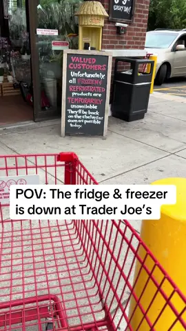 POV: The fridge & freezer is down at Trader Joe’s.  Has this ever happened at your store? Luckily they were able to donate all of the food in time so nothing went to waste! Stay tuned to see what I ended up with.👀 #traderjoeshaul #traderjoes #traderjoesfinds #traderjoesfoodreviews #traderjoesrecipe #traderjoesmusthaves #povstories 