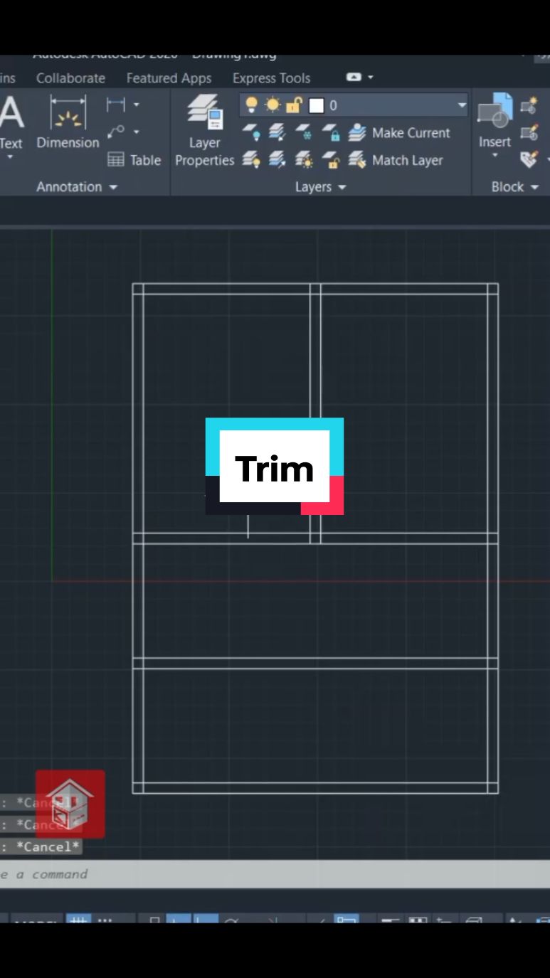 Trim  #autocad#tutorialautocad#civilengineering#architect#teknik#arsitektur#fyp#fypシ゚#fypシ゚viral 