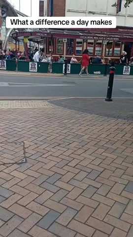 What a difference 24 hours make. #BlackpoolRebellion2024in gull swing, no signs of rioters and Blackpool beig at peace once more @lancashire police still patrolling the streets on foot but the whole atmosphere is different. so if anyone is travelling to #blackpool  or thinking of doing so, it is all OK now x