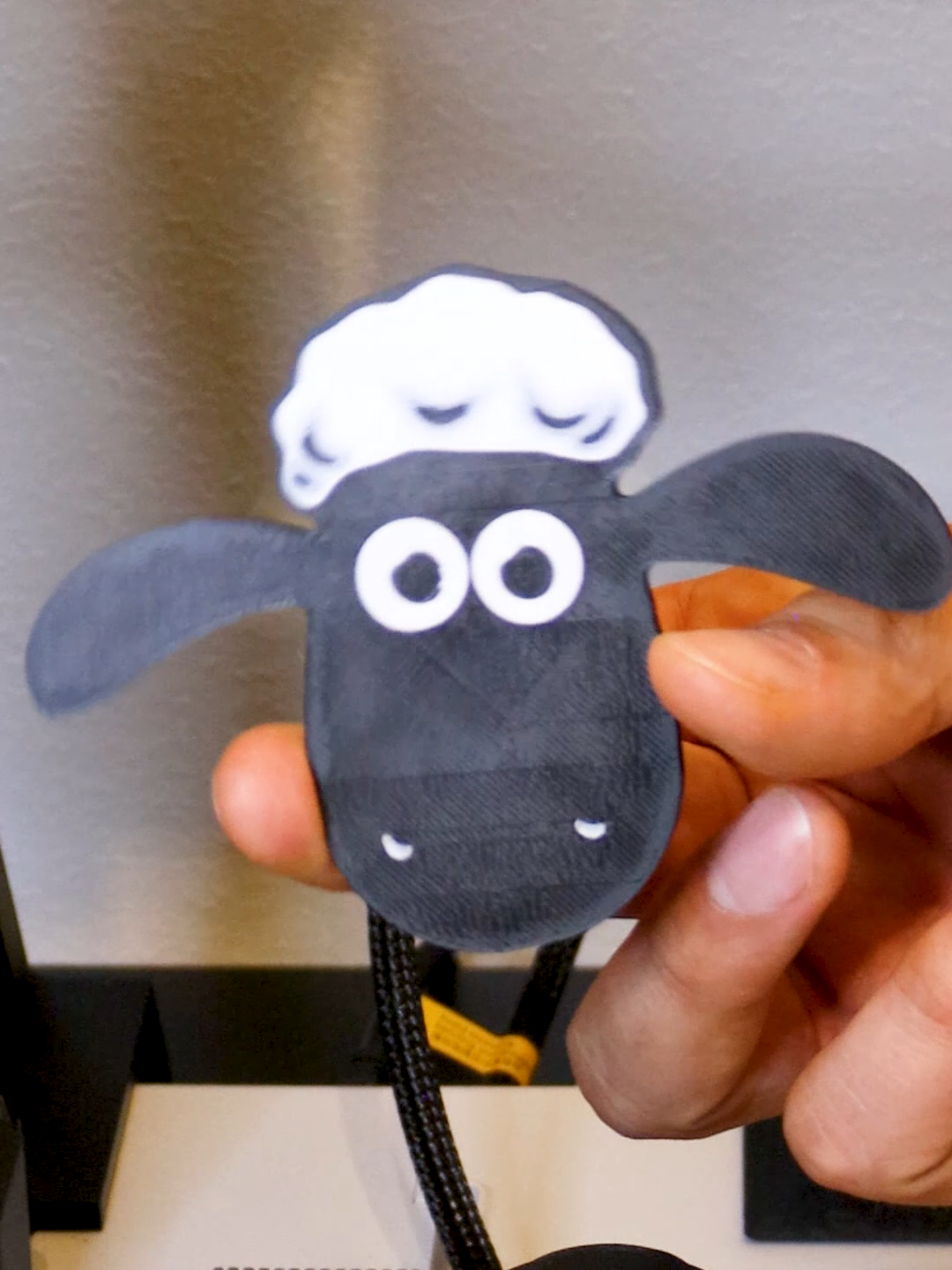 3D printed Toilet Sheep Printer: Bambu Lab A1 Filament: PLA Black and White STL file: Makerworld, Toilet Sheep #3dprinting #3dprinted #3dprint #3d #shorts #reels #satisfying #asmr #timelapse #toilet #sheep