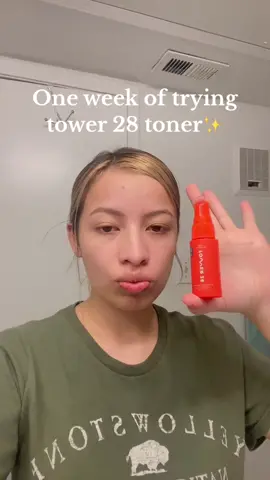 My skin is ✨glowing✨ #fyp #tower28 #toner 