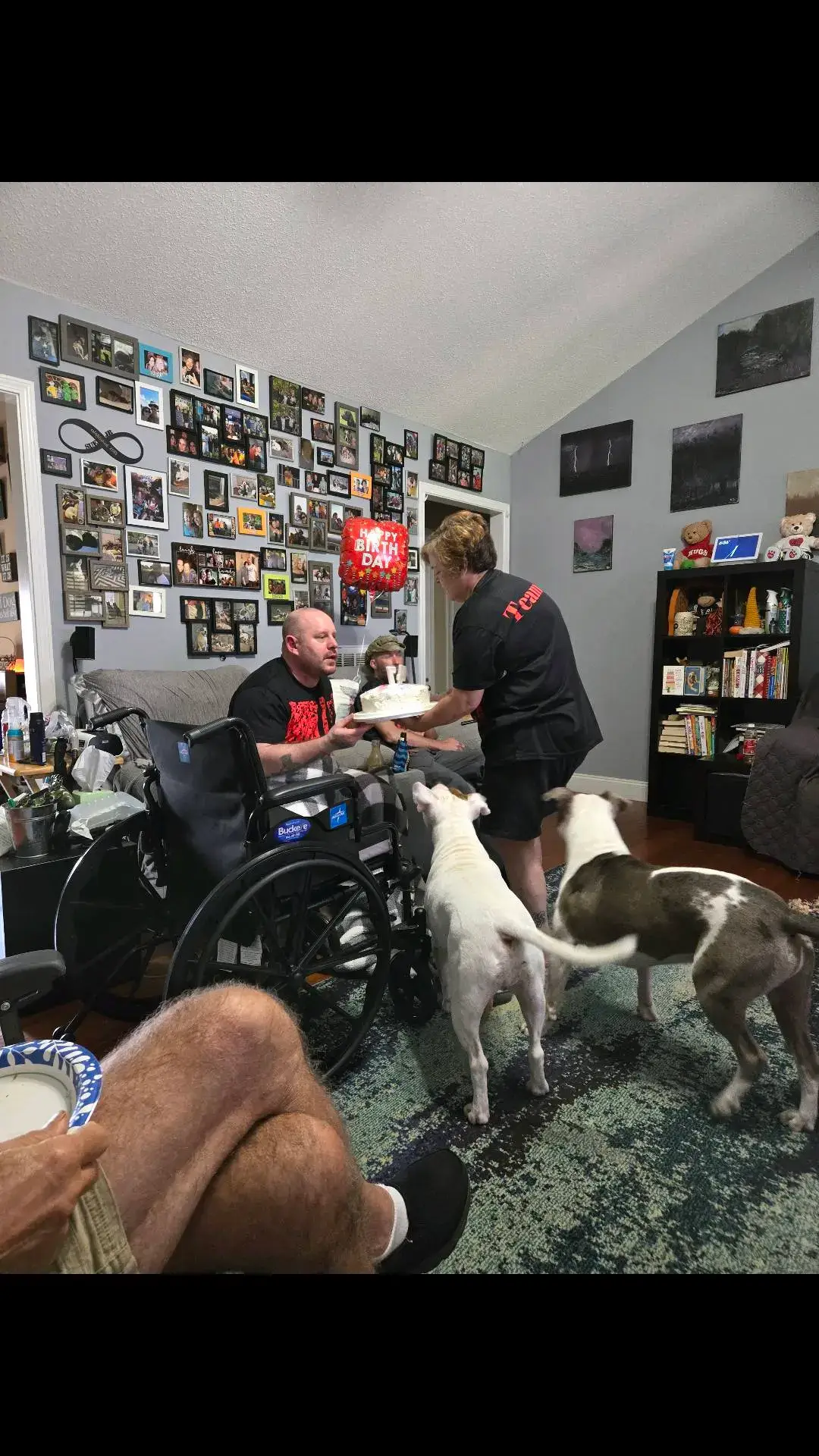 This is my trainer JB.   Yes is the crazy one behind the camera in my workout videos.   He celebrated his 47th birthday yesterday.   He has had one heck of a year.   He is getting over a recent cerebellar stroke due to a.blood clot from a recent hip surgery.  I thank God, he is still here.  Please continue to keep him lifted up in prayer as he continues to rehab and get back to normal.    I look at him and know I can not complain.  Yes life has not been a crystal stair this year, however God has been good to me.  God is in control.   I am blessed for real. #prayers #Godisgood 