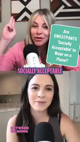 Are SWEATPANTS 'Socially Acceptable' to Wear on a Plane? 'Family Guy' writer Gary Janetti caused a stir after he claimed it is not “socially acceptable” to wear sweatpants on the plane. The 'We Are Experiencing a Slight Delay' author unpacked the controversial topic during an interview with ABC News’ Linsey Davis, saying people who choose sweatpants for their airplane attire 'look like they have the flu... Like they’ve been in bed for a week. How comfortable do you have to be to get on a three-hour flight?' Now Hallie and Katie are giving their two cents on the viral debate, admitting they are all about that sweatpants life. But we want to know what you think? Are you pro sweatpants on a plane? Sound off in the comments.   #podcast #podcastclips #momsoftiktoks #mompodcasts #momtok #debate #travel #fashion  @Katie Krause Mork @Hallie Stephens 