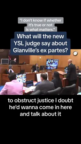 What will Judge Paige Reese Whitaker say about Judge Ural Glanville's ex parte meeting with prosecutors in the Young Thug / YSL trial? From what she's said so far, her ruling is not going to make the defense happy. Max Schardt and Brian Steel want Jonathan Melnick to testify on Monday in an evidentiary hearing about the ex partes, but it's unclear if Whitaker is actually goig to want to hear his testimony. Melnick is the lawyer who was representing Kenneth 