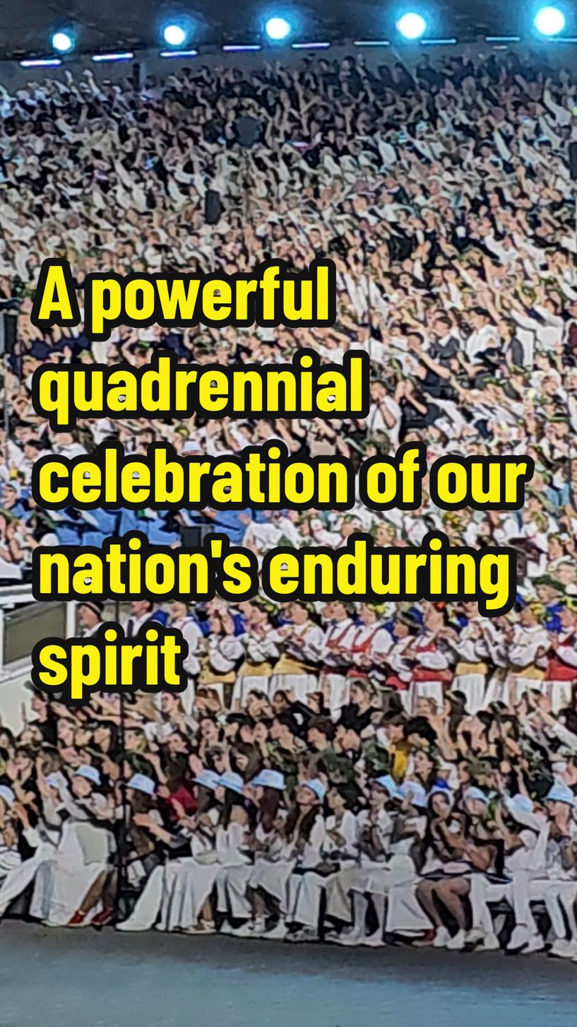 Lithuania’s Song Festival: Where every four years, voices rise in a powerful tribute to our unity and freedom. #dainusvente #vilnius #lietuva #dainusvente100 #dainusvente2024 #daina #melodija #vingioparkas 