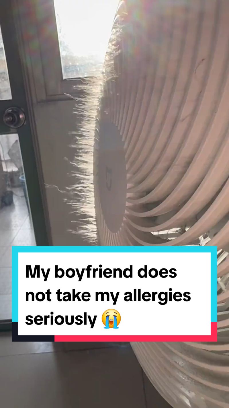 My boyfriend does not take my allergies seriously 😭 #allergies 