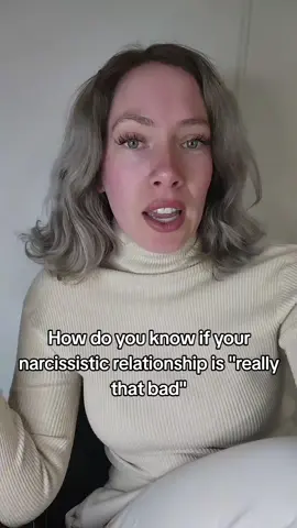 How do you know if your narcissistic relationship is 