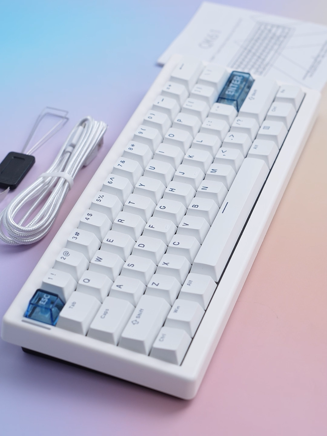 Unboxing of White CIDOO QK61 #newproduct #differentcolors #mechanicalkeyboard #keyboardbuild #CIDOO #MECHKEYS #keebs #keyboardlover