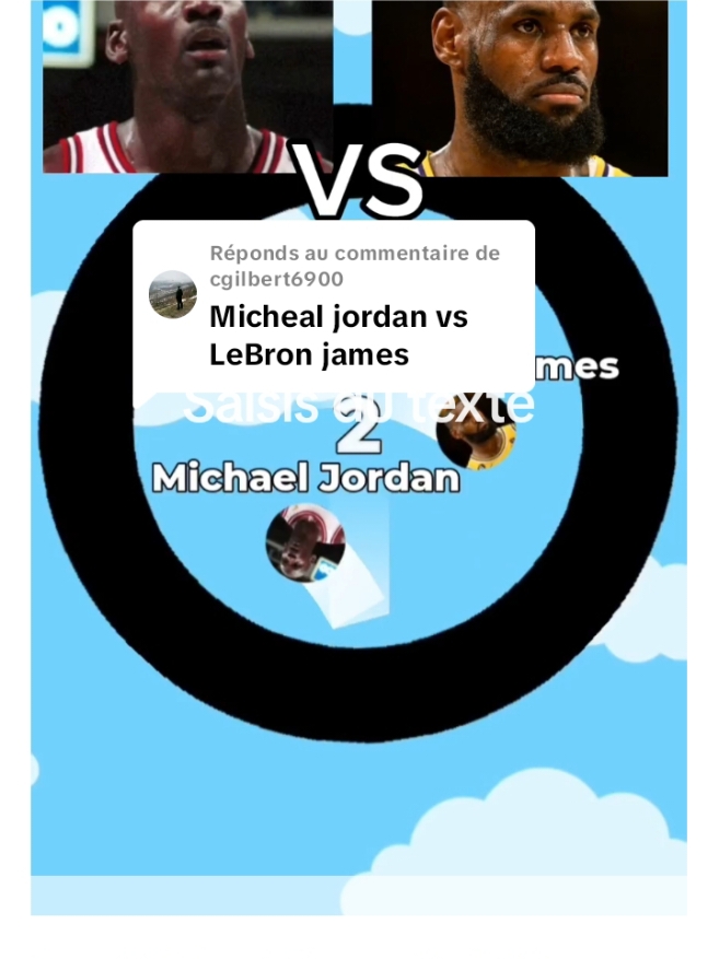 Réponse à @cgilbert6900  Part.11 LeBron vs Micheal  Repost with sound #fyp #songcover #songs #aicoversongs #marblerace #lebron #jordan 