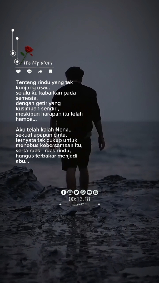 Tentang rindu yang tak kunjung usai #kisahcintaku #sadstory #sad #storyzett #syaircinta #CapCut 