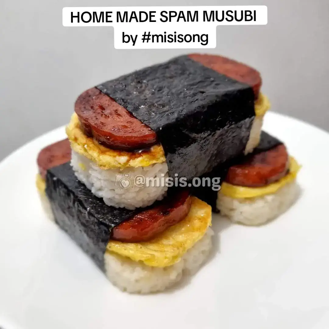 Home made SPAM MUSUBI by #misisong #food #Foodie #spam #spammusubi #FoodTok #fyp