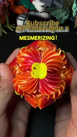 3D-Printed Brain Gear Fidget Toy. 📁File: @thangs3d   Designer/Creator: @ruven_bals  🖨️Printer: @BambulabGlobal P1S AMS Filament: @3DHoJor Silk Rainbow #asmr #3dprinting #brain #gear #fidget #toy 