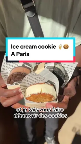 Cookie ice crem 🍦🍪😎 A retrouver dans les boutiques The french bastards #thefrenchbastard #icecream #glace #glaceparis #cookies #paris #parisfoodguide 