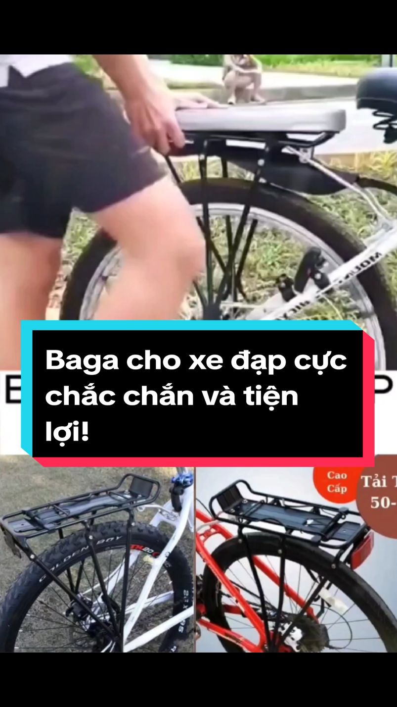 Baga cho xe đạp cực chắc chắn và tiện lợi! #bagaxedap #phukienxedap #xedap #dapxe #xuhuong #longdubai6789  #gacbagaxedap 