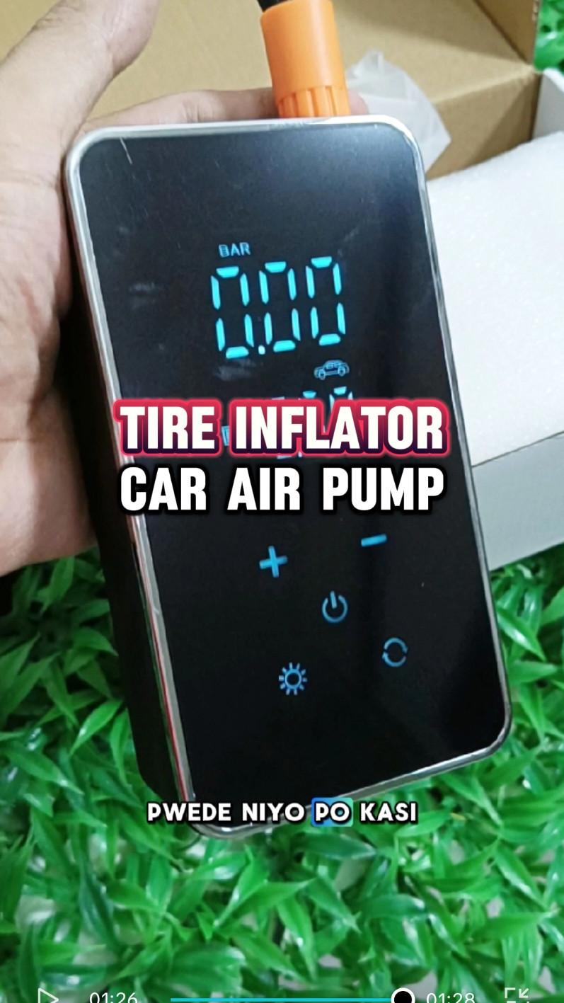 TIRE INFLATOR CAR AIR PUMP Rechargeable, Portable Digital Car Inflator. #tireinflator #carinflator #carairpump #tireairpump #tireinflatorpump #tireinflators #riders #angkas #joyride #lalamove #moveit #tirerepairkit #markdmart 