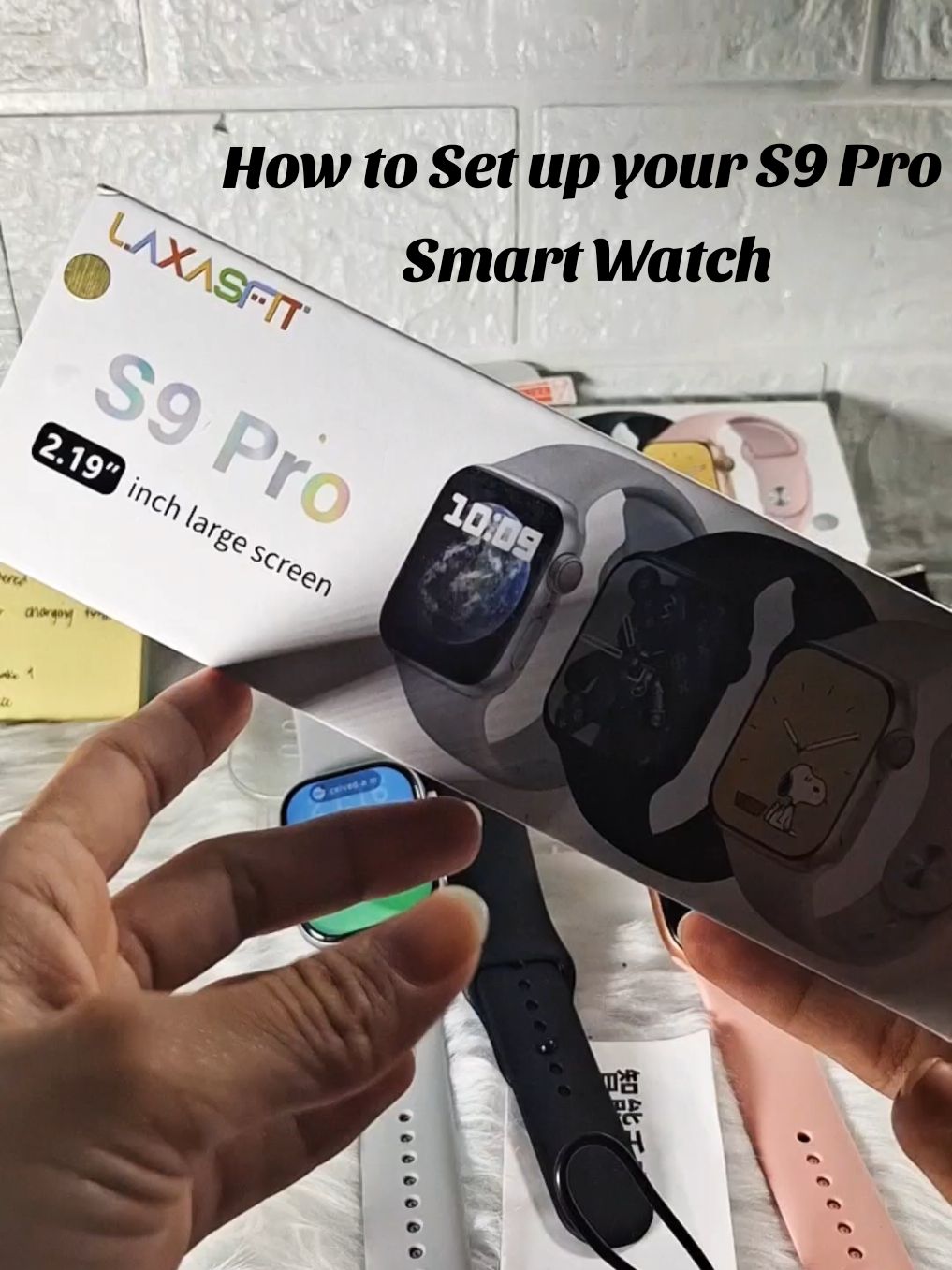 How to connect S9 Pro 2.19 Inches Large Screen New and Old Version Smart Watch to our iOS and Android phone. 