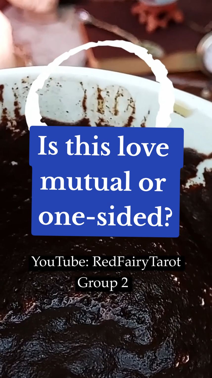 Is this love mutual or one-sided? Full Reading on YouTube: RedFairyTarot 💜 this is from group 2 #pickacard #psychicreading #coffeereading 