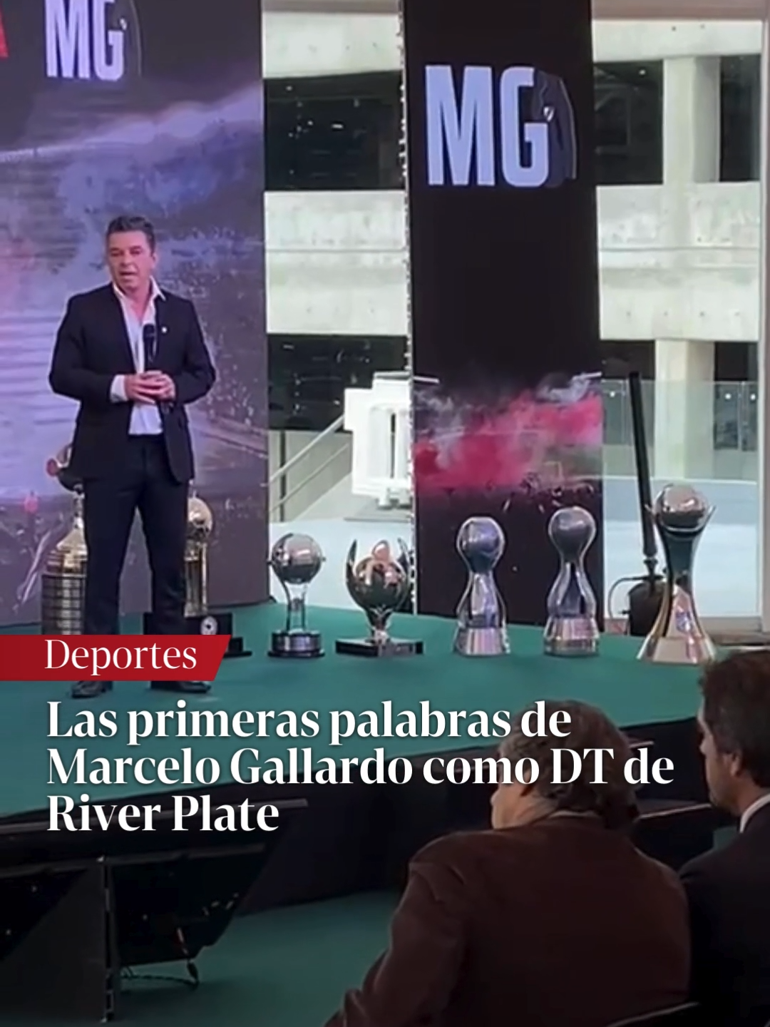 Marcelo Gallardo volvió a River Plate | Las primeras palabras en la presentación en el club.  📲Cobertura por @maxibenozzi