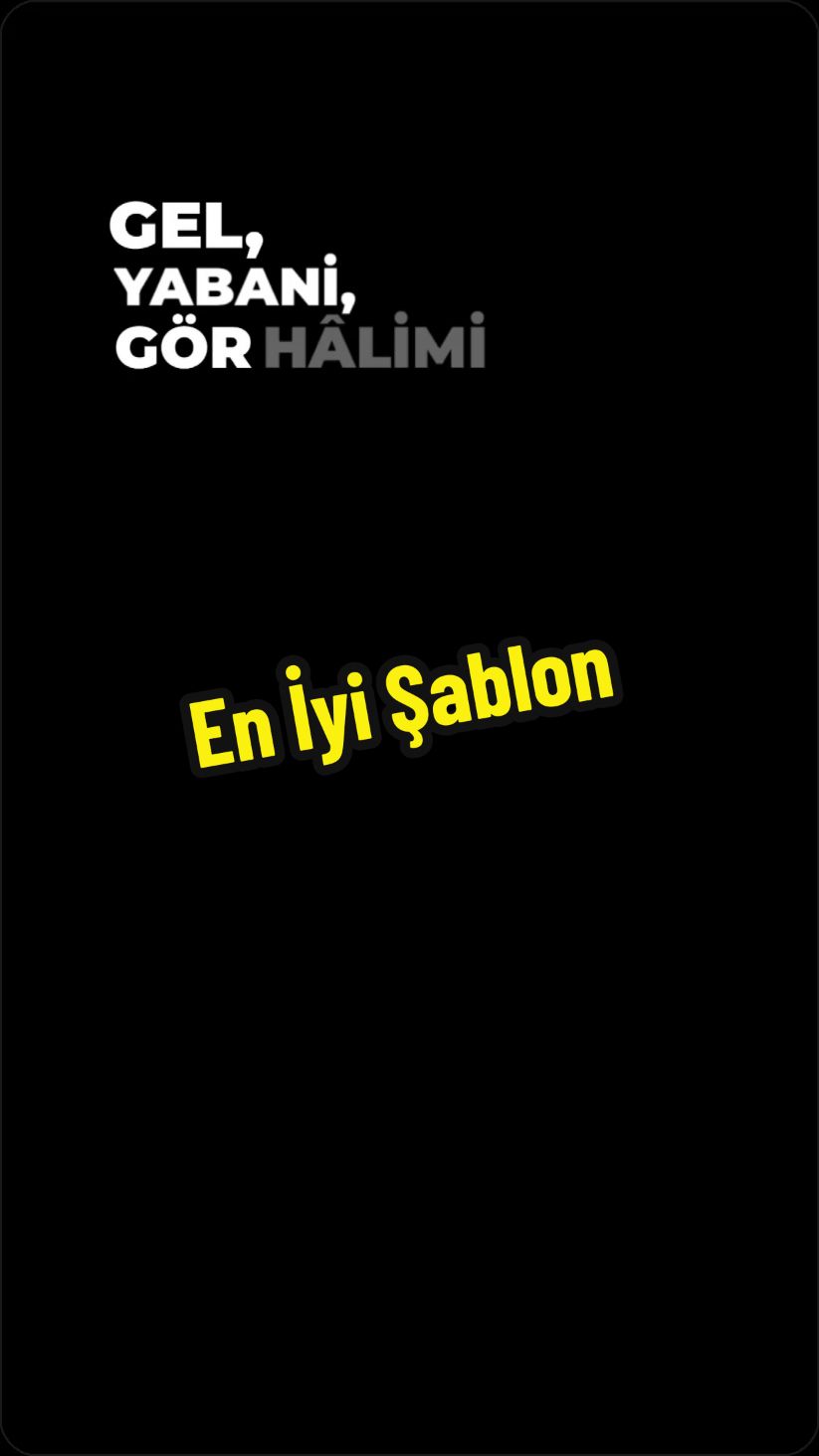 Gel, Yabani, Gör Halimi #speedupsongs #turkish #song #şablon 