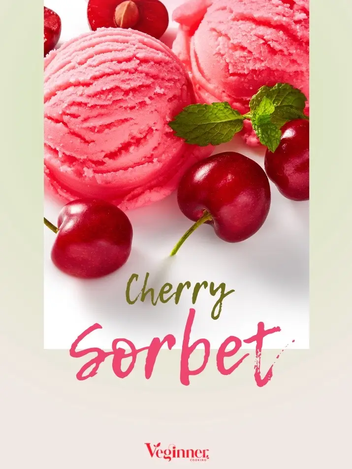 Craving something sweet but want to stay healthy? My vegan Cherry Sorbet is the perfect snack to satisfy those cravings. It’s sweet, delicious! 👩‍🍳 Full recipe + nutrition info on my blog:) Link in bio 🔍 SORBET #VeganSnacks #HealthyTreats #SweetCravings #CherrySorbet #HealthyDessert 