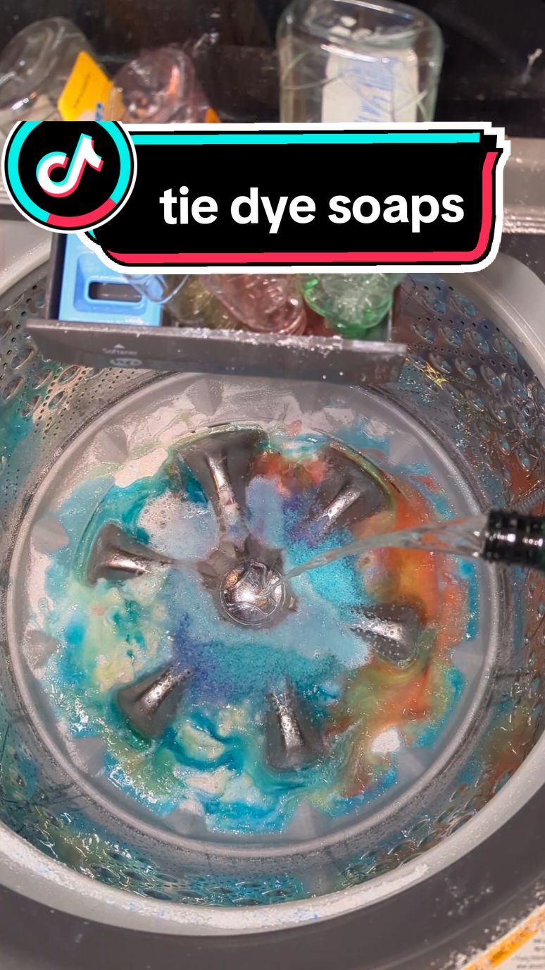 tie dye dish soap colors #CapCut #washing #soapy #sudsy 