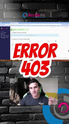 Error 403 Este error no necesariamente es un error en sí, sino una necesidad de permisos que por alguna configuración puede que sea denegada. #error403 #web #website