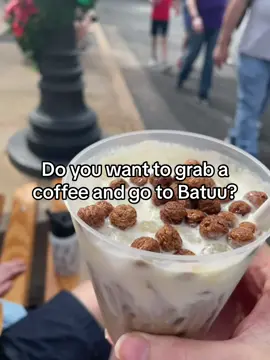 Lets grab a coffee together and stroll through Batuu. #disneyworld #starwars #coffee 