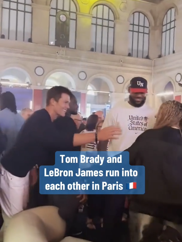 whole lotta greatness 🔥 #lebronjames #tombrady #paris2024 #olympics #nfl